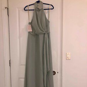 Jenny Yoo Elliya Bridesmaids Dress (Morning Mist - Size 10)
